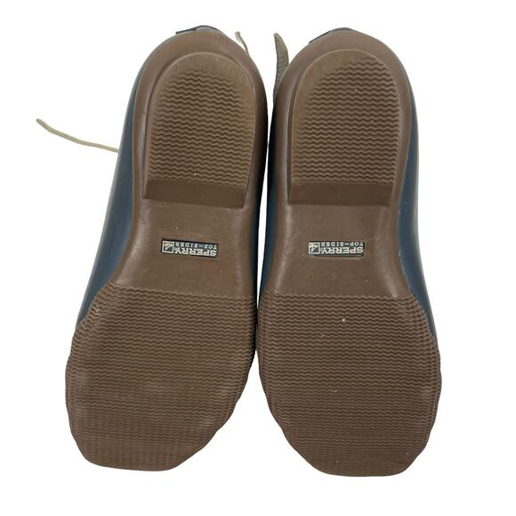 Sperry x J. Crew Shearwater Winter Duck Boots Gray Blue Size 9M - Picture 7 of 8